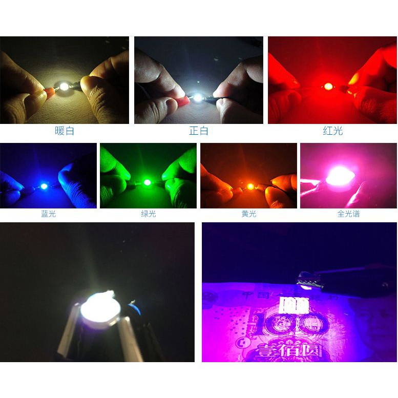 Nhân led 3W các màu chíp led 3w