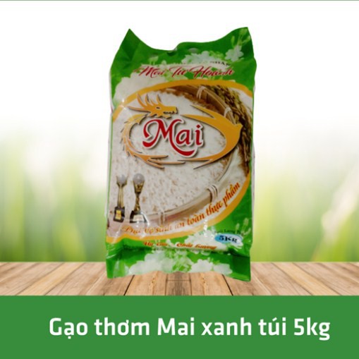 Gạo Thơm Mai Xanh - Mai Tư Hoảnh túi 5kg