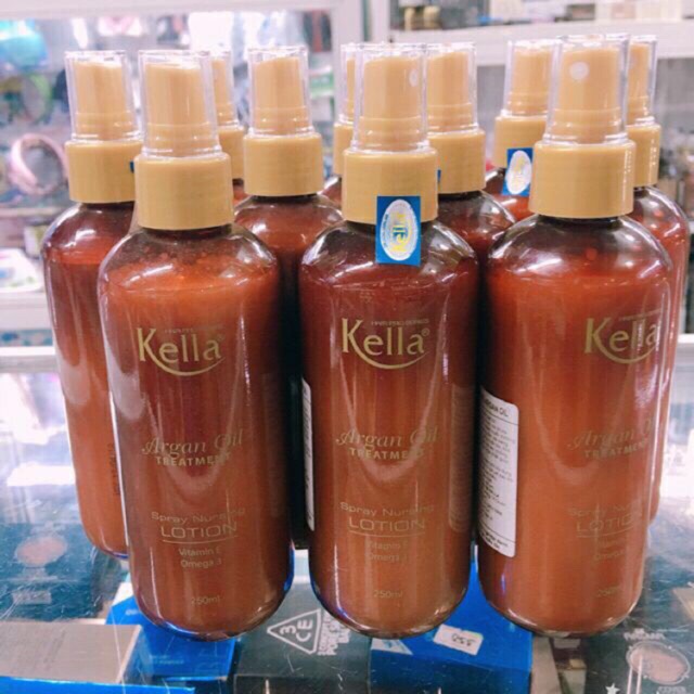 Xịt dưỡng tóc kella nâu 250ml