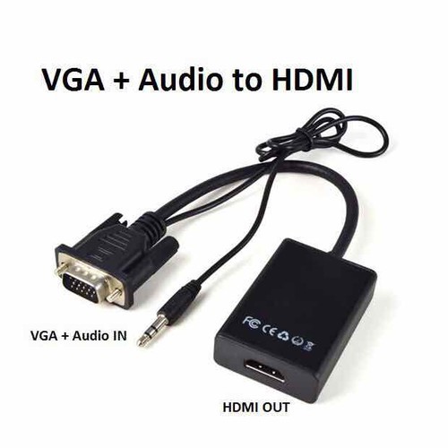 Dây Cáp Chuyển Đổi VGA Sang HDMI Kèm Dây Cáp HDMI 3m