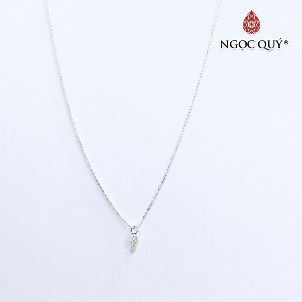 Dây chuyền bạc mặt cánh thiên thần - Ngọc Quý
