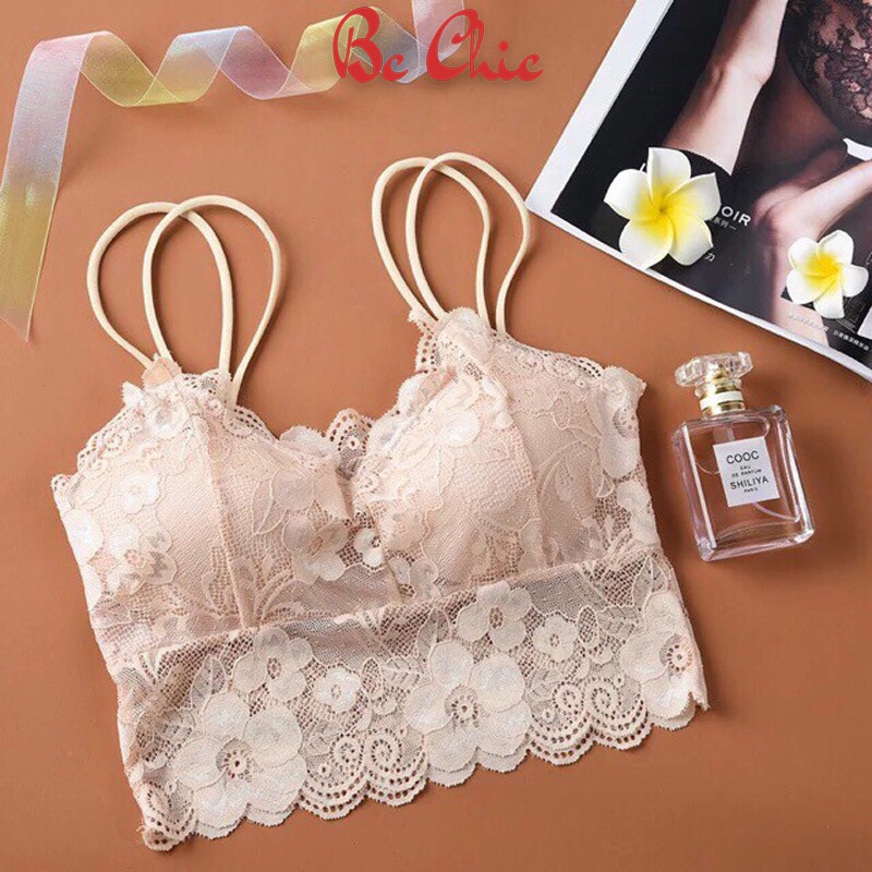 Áo bra ren 2 dây siêu xinh free size 618 BC_CHIC LINGERIE