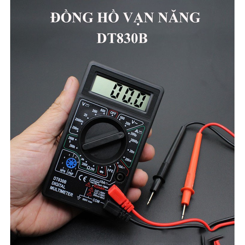 Đồng Hồ Đo Điện Kìm Đo Điện Vạn Năng Kỹ Thuật Số DT830B