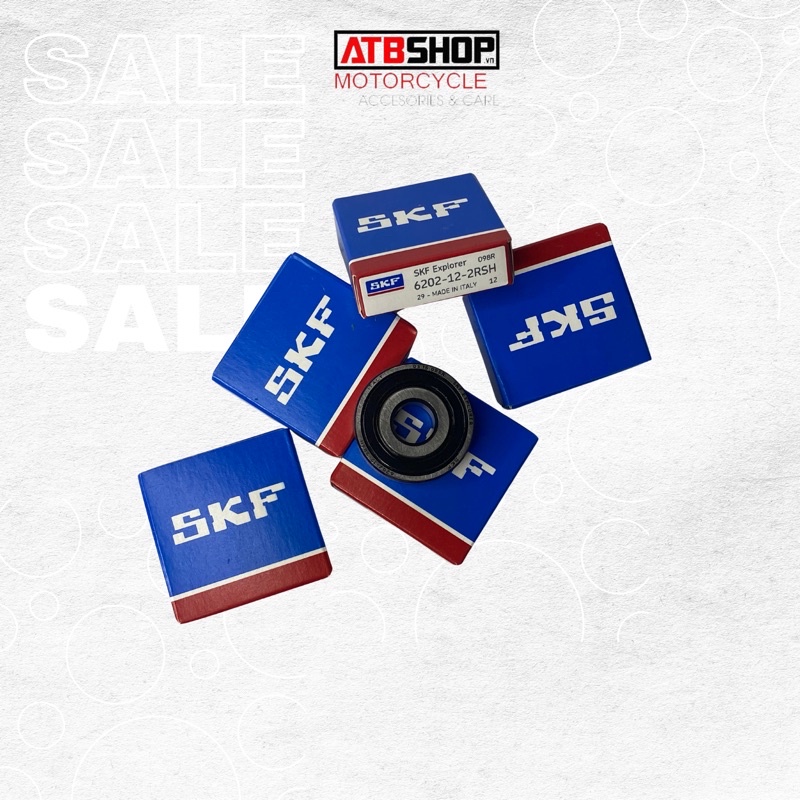 Bạc đạn SKF mâm chế - Lưng 35 lỗ cốt 12 - Mã 6202-12-2RSH