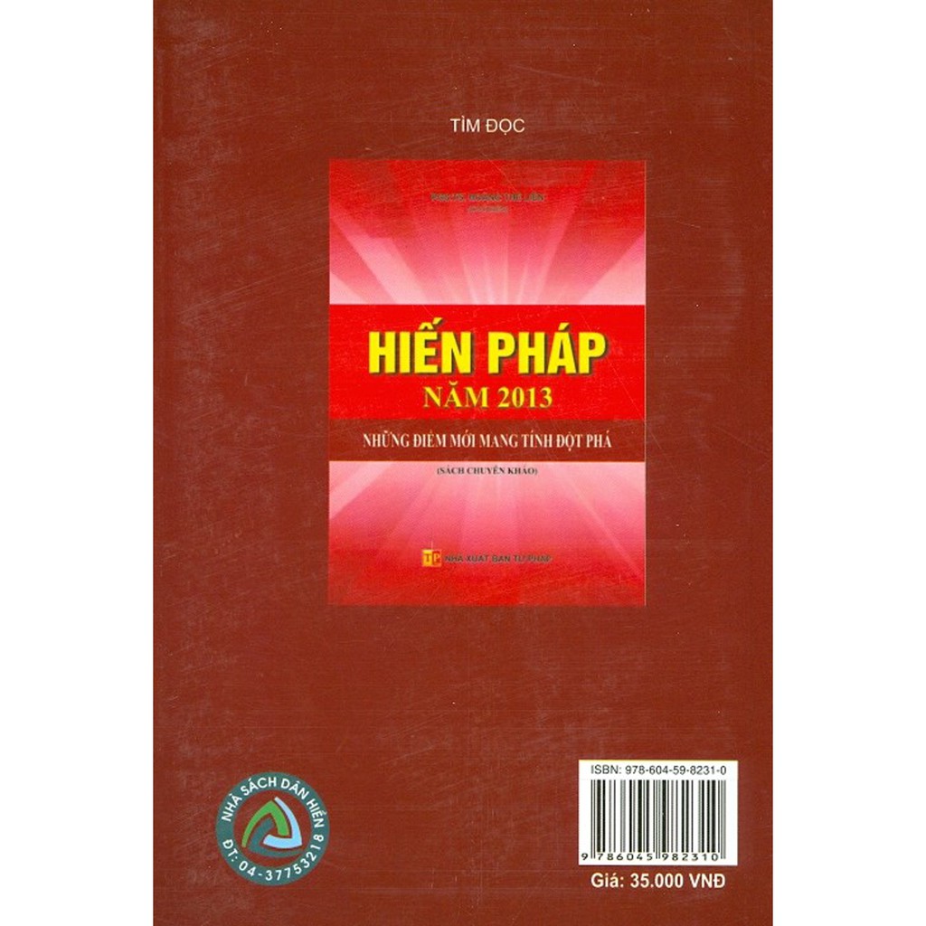 Sách - Hiến Pháp Nước Cộng Hòa Xã Hội Chủ Nghĩa Việt Nam (Năm 2013-1992-1980-1959-1946)