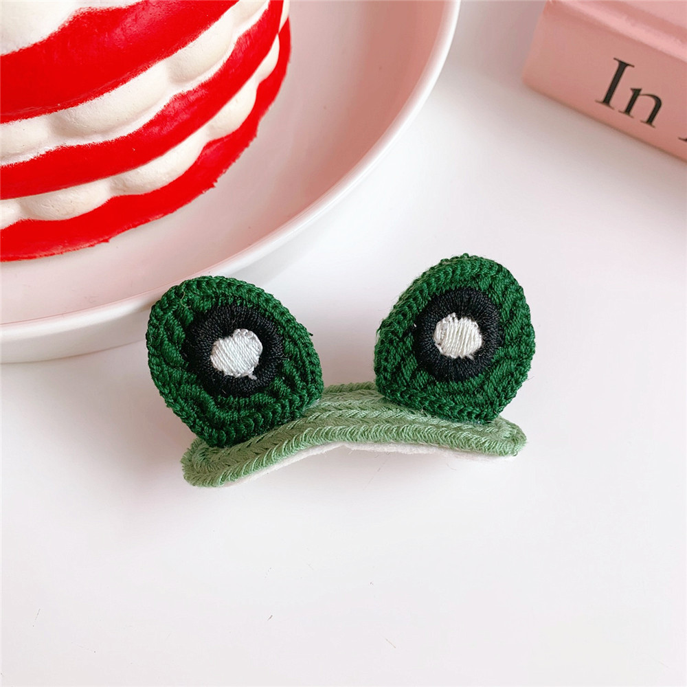 Kẹp tóc chất liệu vải len phong cách hoạt hình dễ thương