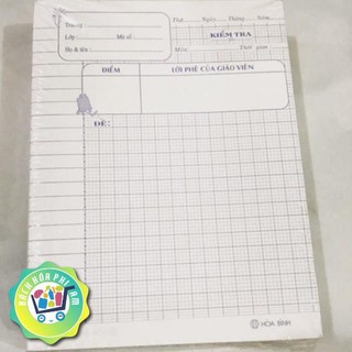 Giấy kiểm tra định lượng 100-10 tờ