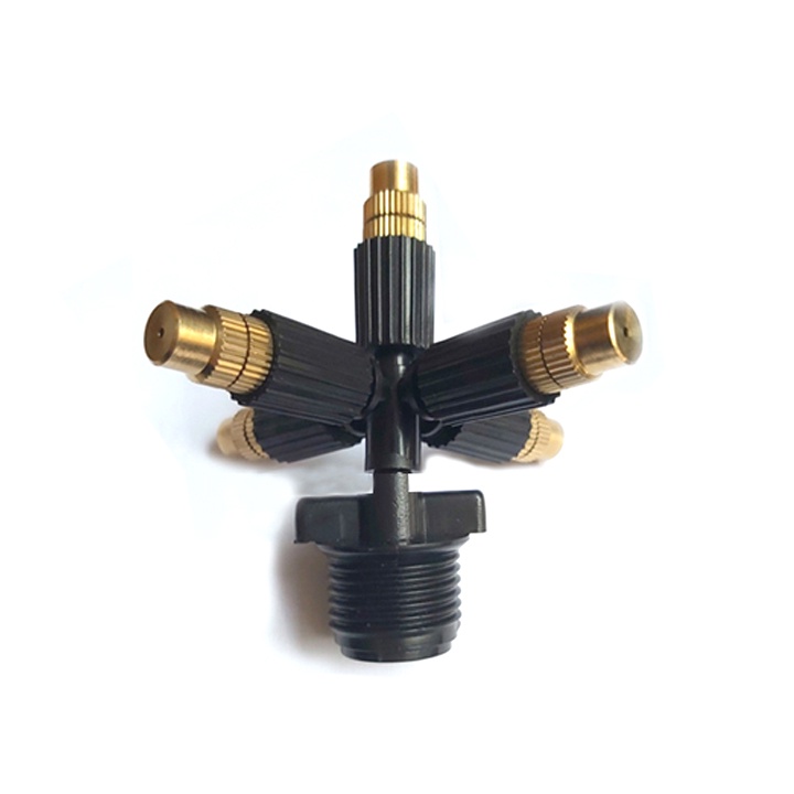 Béc tưới phun sương 5 hướng đầu đồng , đầu nối 6mm, 8mm, 21mm...