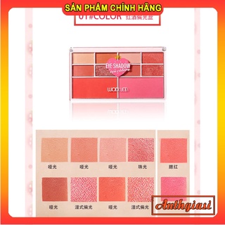 Bảng phấn mắt má tạo khối đa năng Wodwod Eyeshadow Ten Colors 10 ô