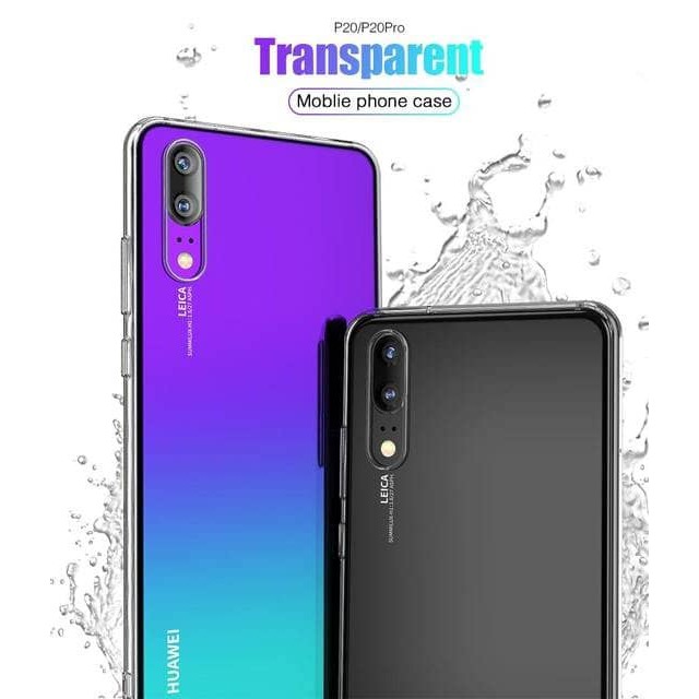 Ốp TPU trong suốt viền màu Huawei Nova 3e