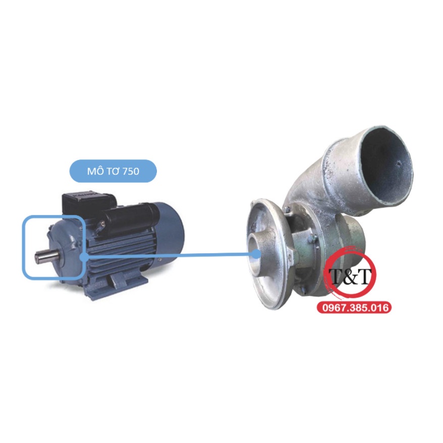 Bộ sên bơm nước , đường kính ống hút 76mm lắp vào mô tơ công suất 750w
