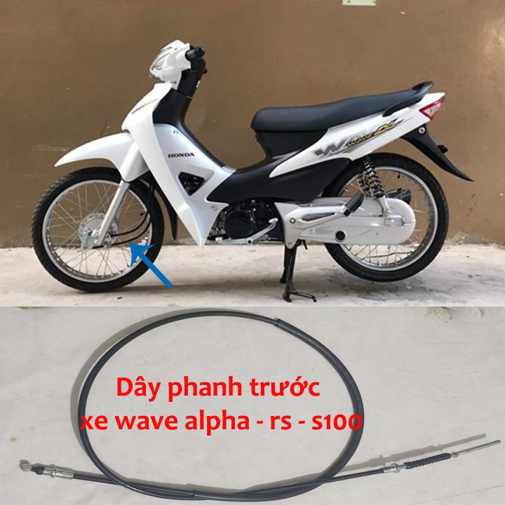 Dây phanh TRƯỚC-Dây thắng TRƯỚC  xe máy wave RS đời 2006-2016