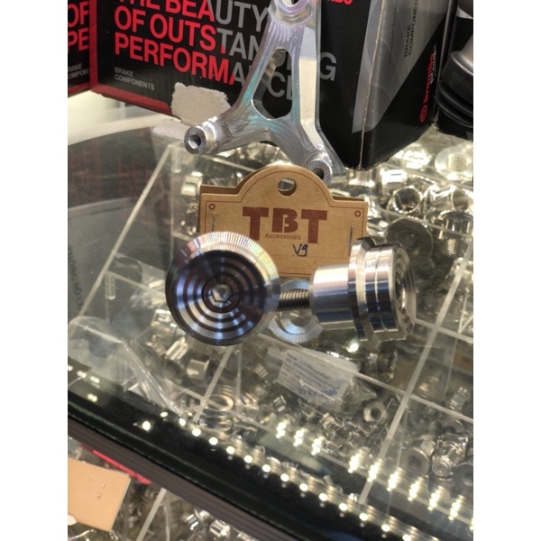 Gù tay lái TBT V9 salaya full inox 304