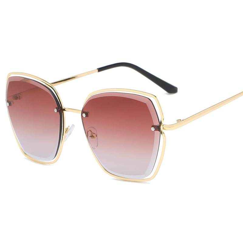 Kính Mát Gọng Vuông Lớn Phong Cách Vintage Sang Trọng Cho Nữ