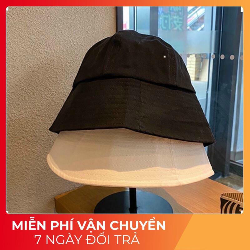 Nón bucket vành cụp trơn nhiều màu phong cách Ulzzang Unisex AN 44