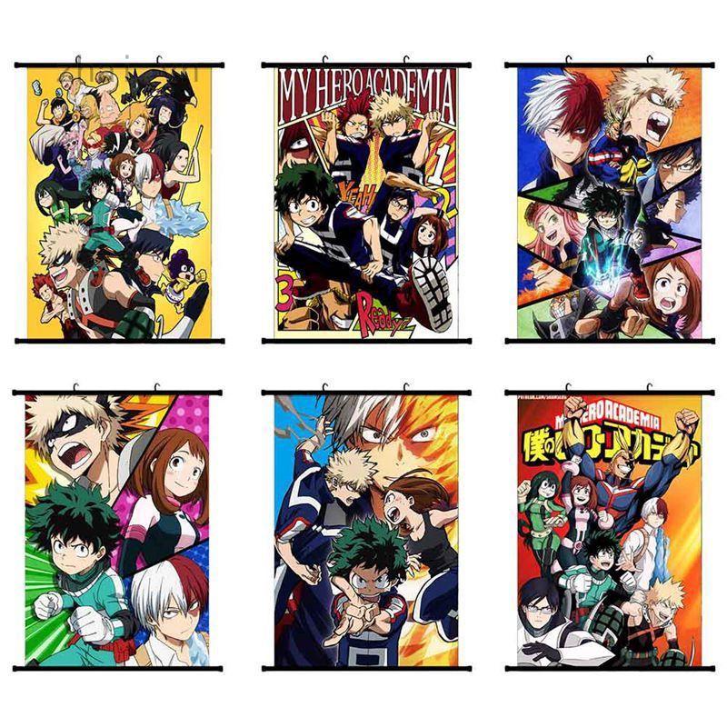 Poster treo tường in hình nhân vật Anime My Hero Academia