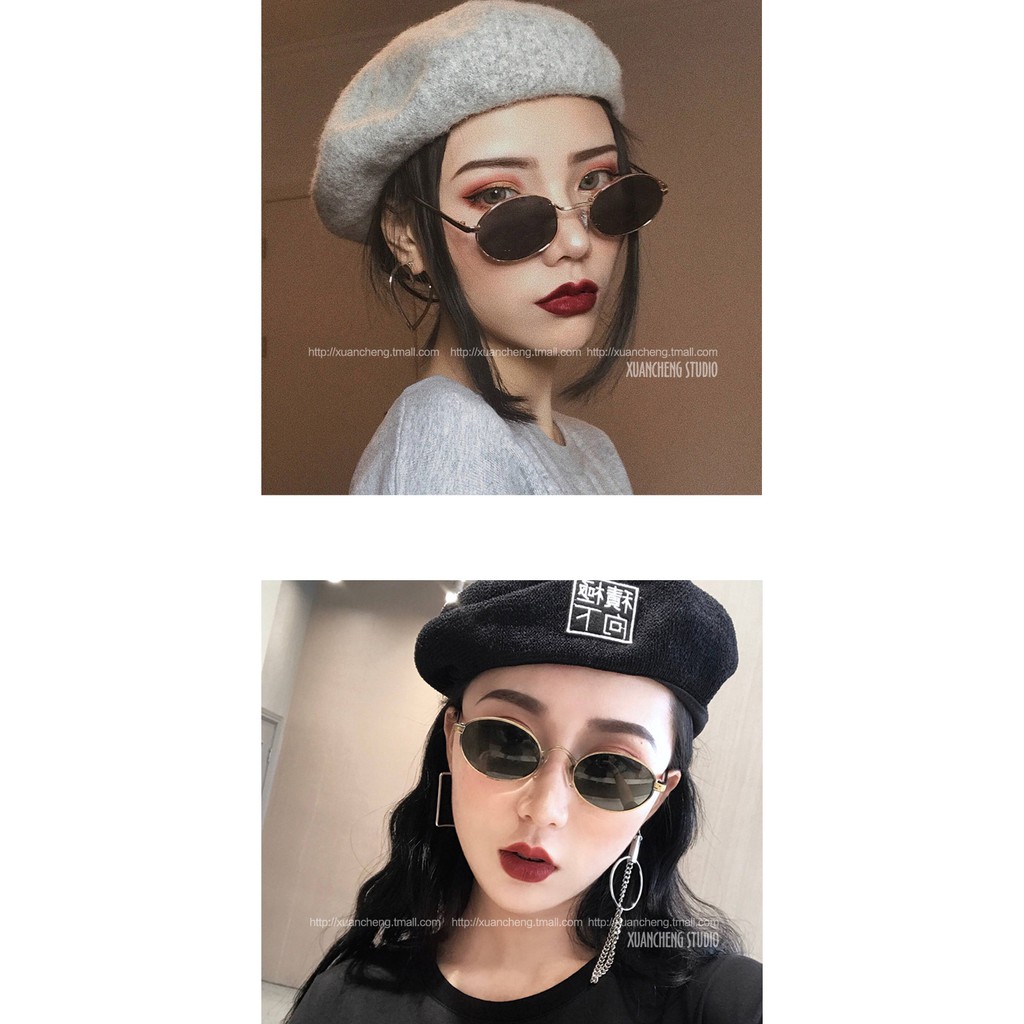 Kính râm thời trang tròn thầy bói tin hin phong cách Ulzzang Hàn Quốc | BigBuy360 - bigbuy360.vn