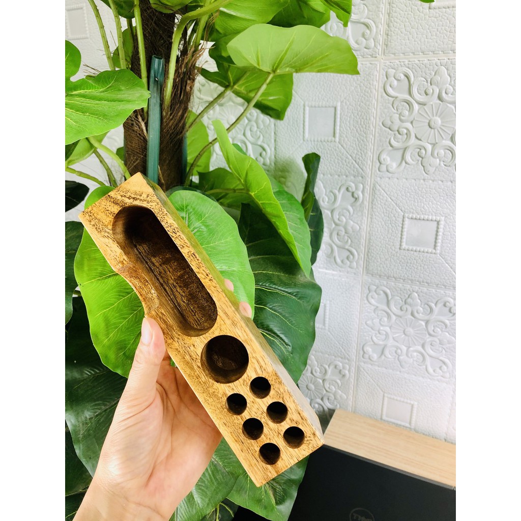 Hộp bút, hộp cắm bút, điện thoại bằng gỗ kích thước 5x5x20cm