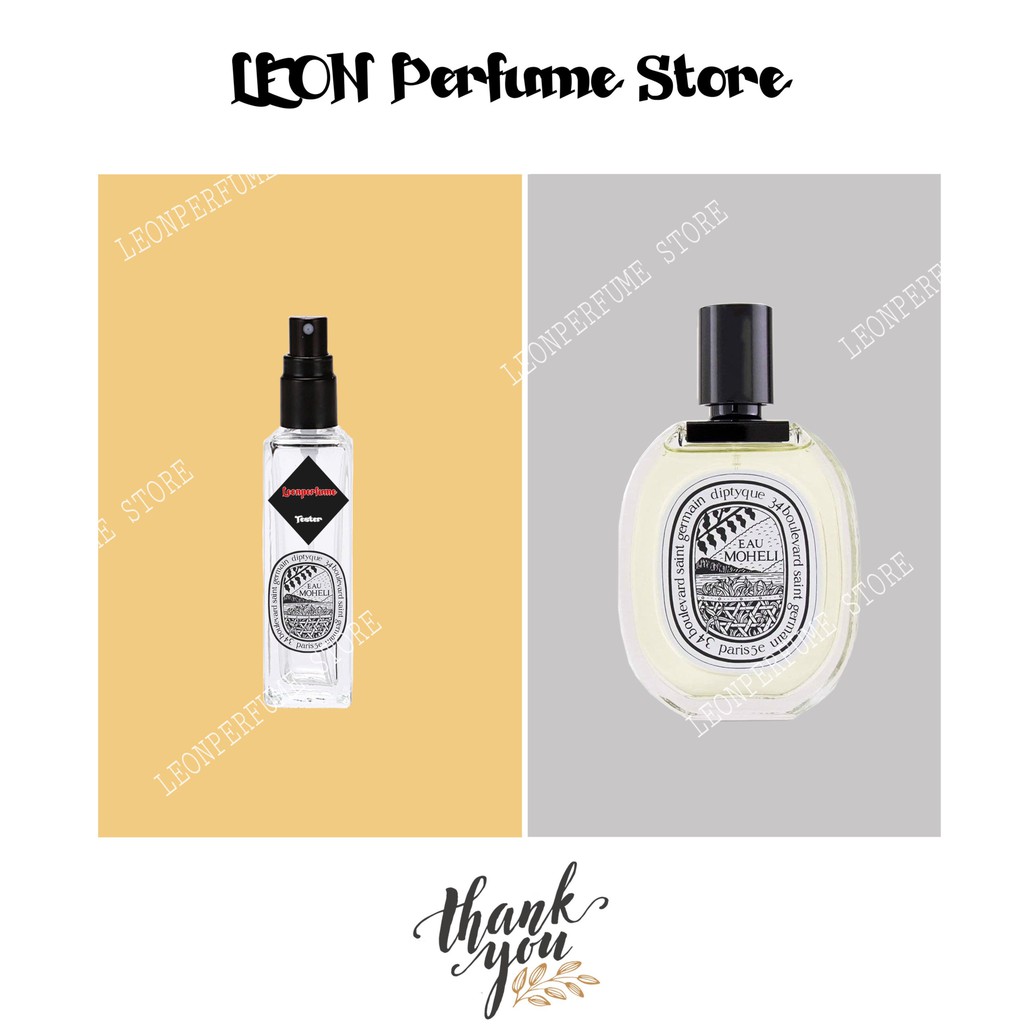 💎LEON💎 Mẫu thử nước hoa diptyque moheli 10ml dạng xịt