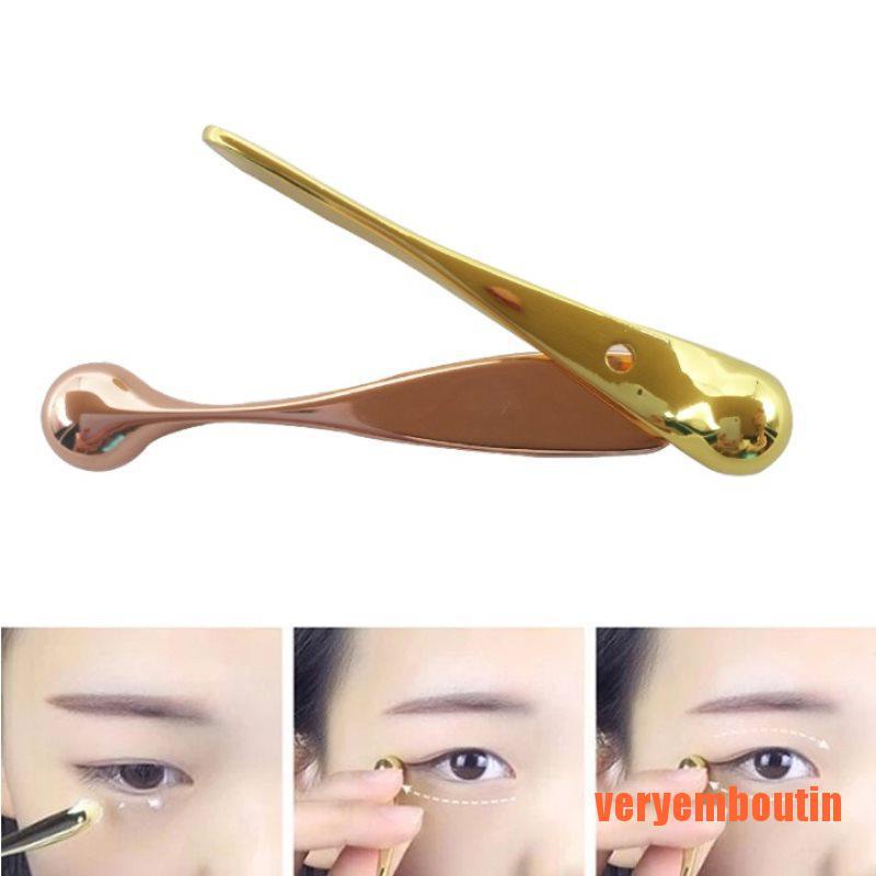 [Hàng mới về] Thanh kim loại lăn mát xa mặt cải thiện nếp nhăn và bọng mắt