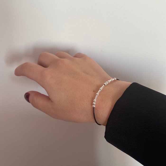 Vòng tay nam nữ lắc tay nam nữ unisex bạc ta mã morse mix kí tự theo yêu cầu Cá jewelry LTB140
