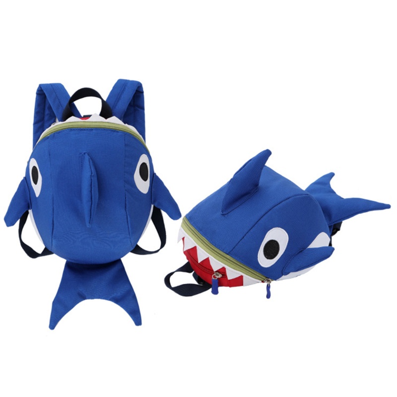 Ba Lô Đi Học Hình Cá Mập Dễ Thương Cho Bé