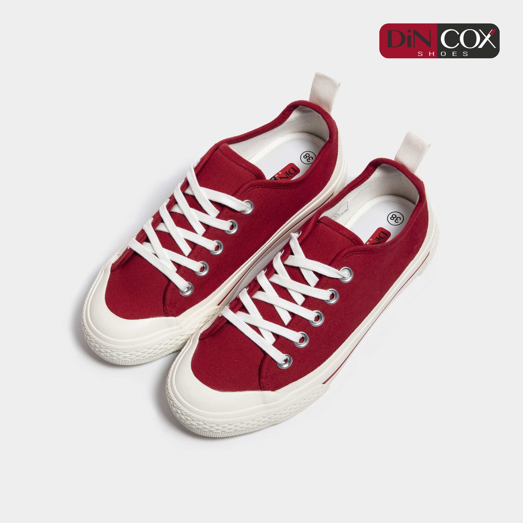 Giày Sneaker Vải Nữ DINCOX C20 Nữ Tính Sang Trọng Red | BigBuy360 - bigbuy360.vn