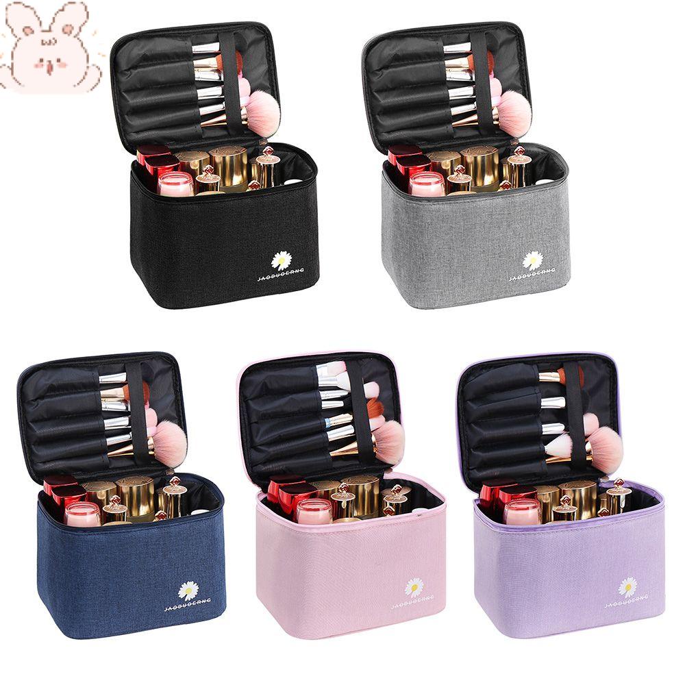 Túi Đựng Mỹ Phẩm Chăm Sóc Da Họa Tiết Hoa Cúc Xinh Xắn