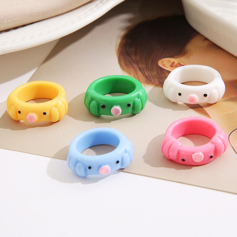iF YOU Nhẫn   acrylic kiểu dáng dễ thương thời trang cho nữ