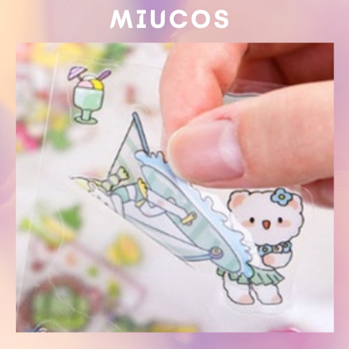 Miếng dán Sticker 2D Cute Dễ Thương