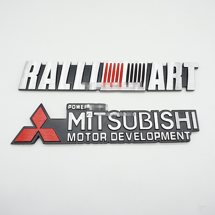 Logo hình dán 3D trang trí cho xe hơi Mitsubishi