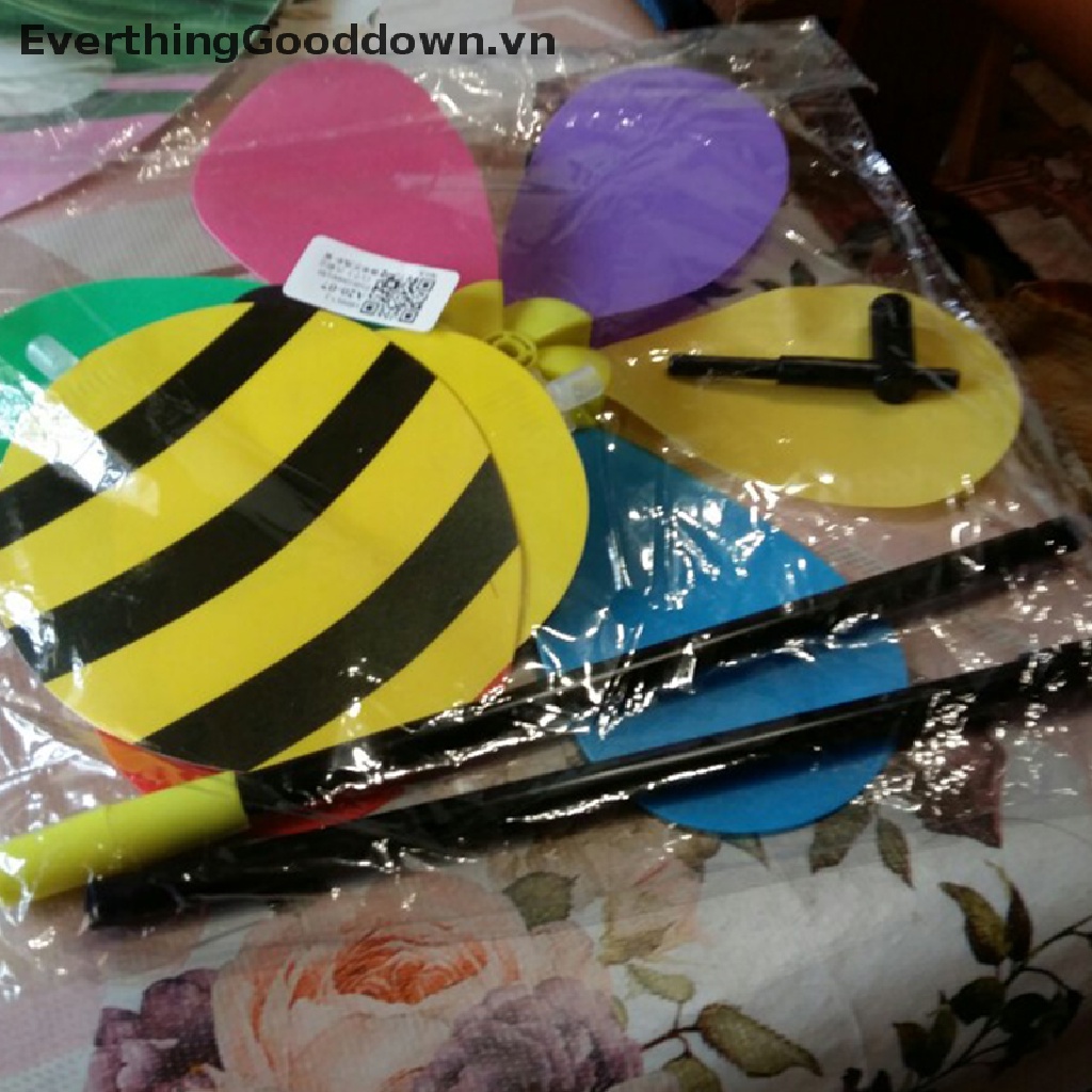 Everthinggooddown 3D Chong Chóng Gió Con Ong Lớn Trang Trí Sân Vườn