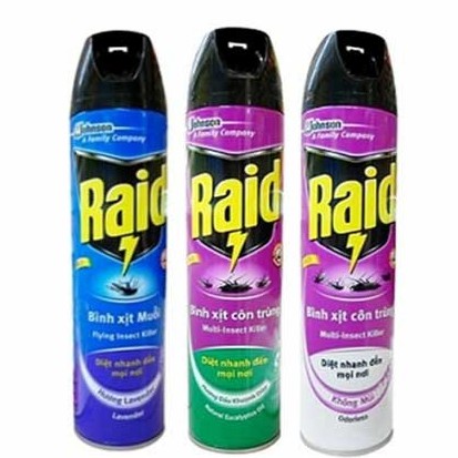 Bình xịt diệt muỗi Raid 600ml