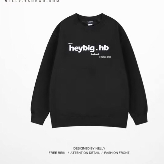 Áo sweater nelly heybig nỉ lót lông sale (có sẵn) heybig.hb