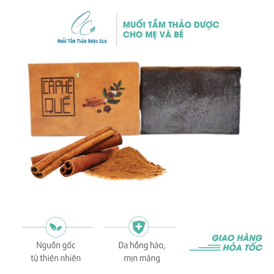 Xà bông thảo dược Sinh Dược cà phê - quế 100g