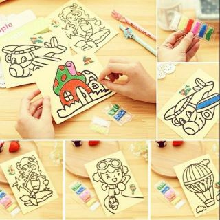 1 tấm tranh cát cỡ A5