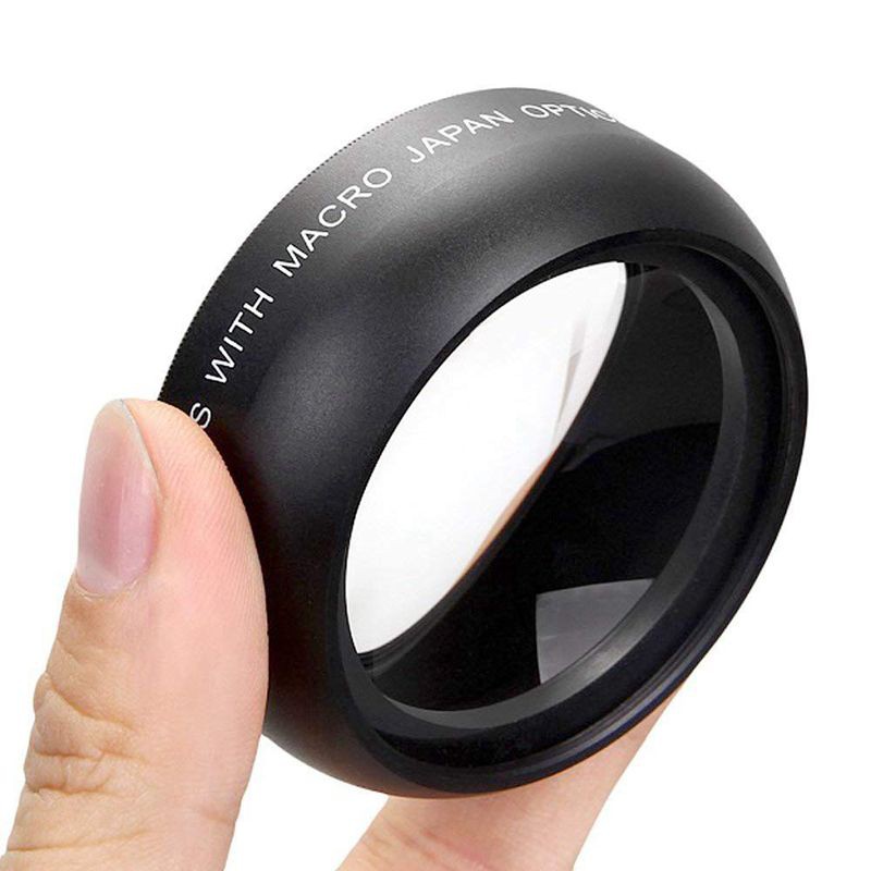 Ống kính góc rộng 58mm 0.45x với tròng macro chuyên dụng cho máy ảnh Canon