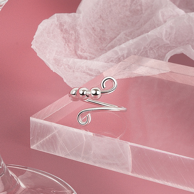 Nhẫn Hình Xoắn Ốc Micro-motion Chống Căng Thẳng Cho Nữ