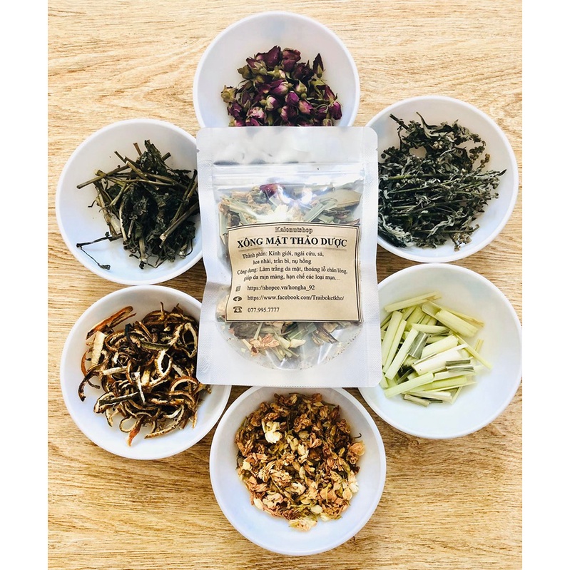 Thảo dược xông mặt