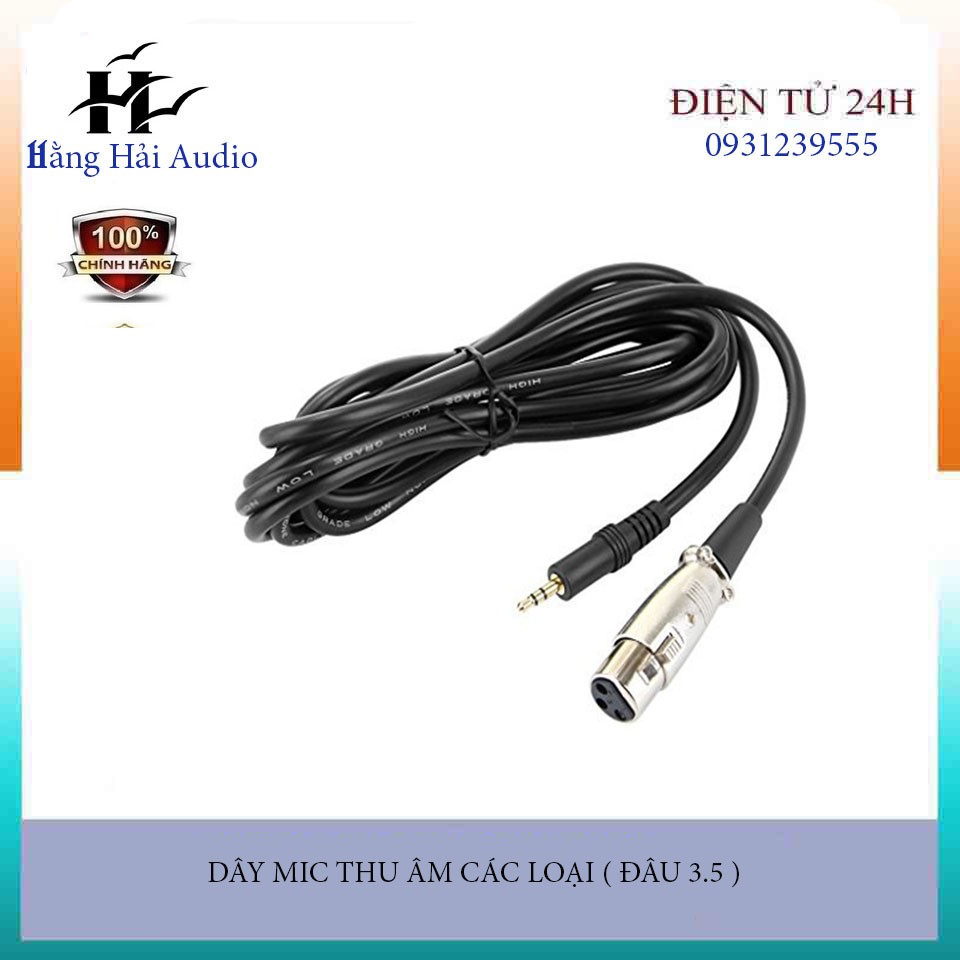 🔊🔊🔊 Dây micro cho mic thu âm đầu 3.5 🔊🔊🔊