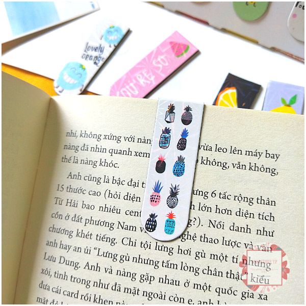 Combo 5 Bookmark Nam Châm Đánh Dấu Sách - Trái Cây