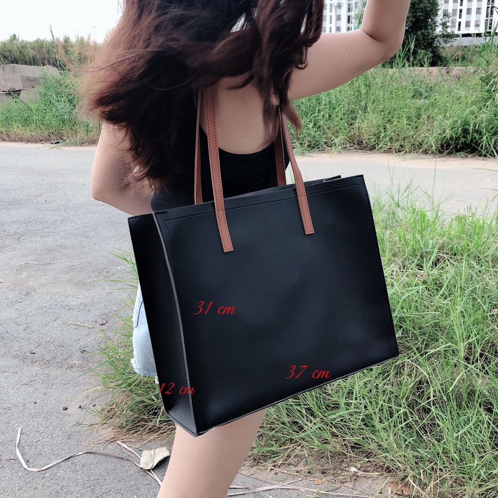 Túi xách công sở đựng được giấy A4, form rộng cực sang trọng