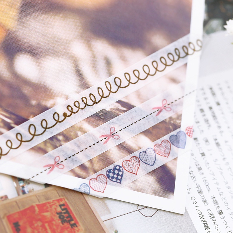 Washi tape sticker cute nhỏ nhắn DIY, Bullet Journal, Sổ lưu niệm, Sổ tay planner, Tạp chí, Nhật ký, Kế hoạch, Gói quà..