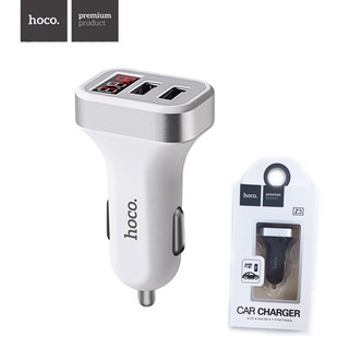 Tẩu Sạc Ô Tô Hoco Z32 cổng USB có đèn LEd
