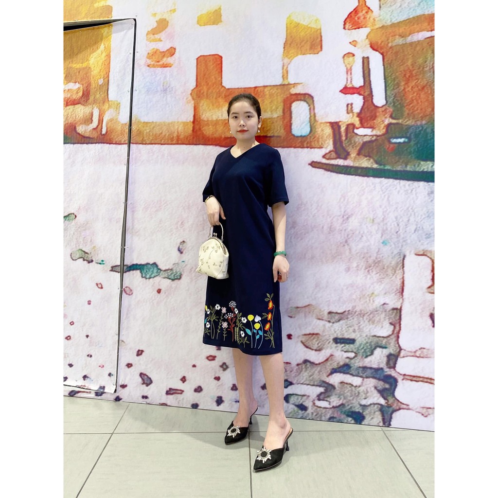 Đầm Trung Niên BIGSIZE - Thêu Chân Bông [MIU001] | BigBuy360 - bigbuy360.vn