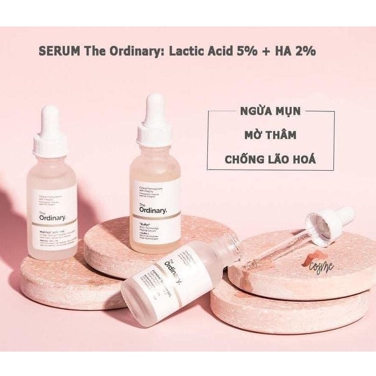 Serum Thanh Lọc Da The Ordinary Lactic Acid 5% 10% + HA Serum 30ml