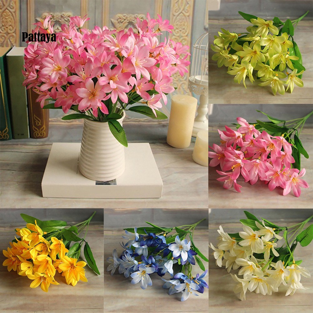 Bó Hoa Lily Giả Mini PT_1 Trang Trí Nhà Cửa / Văn Phòng / Tiệc Cưới