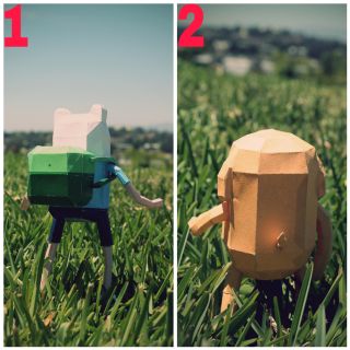 Mô hình giấy [Adventure Time]Finn,Jake,Marceline,Lumpy Space Princess(LSP)