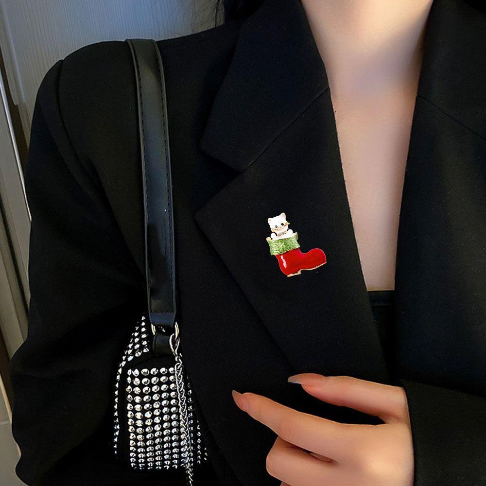 Ghim Cài Áo Hình Cây Thông Giáng Sinh / Người Tuyết / Cây Thông Hoạt Hình