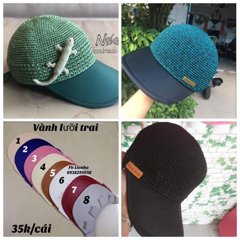 Vành nón lưỡi trai và ghim cài nón